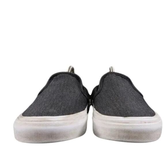 Vans Shoes Womens 7 Sneaker Classic Slip On Herringbone Skate Casual Active Gray - Picture 2 of 14